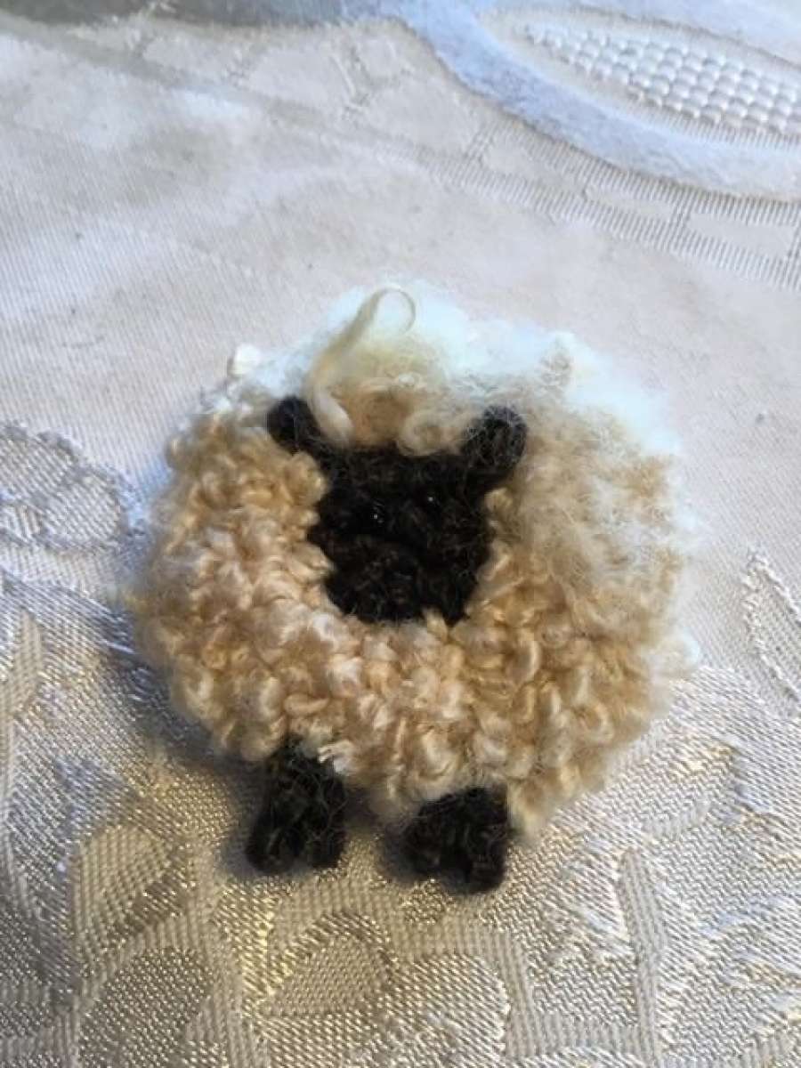 Wooly Sheep Brooch  SOLD OUT