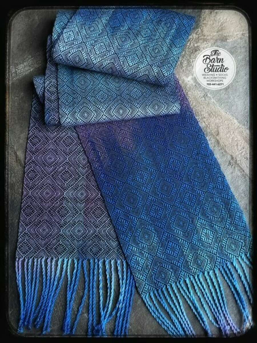 Blue Diamonds Scarf