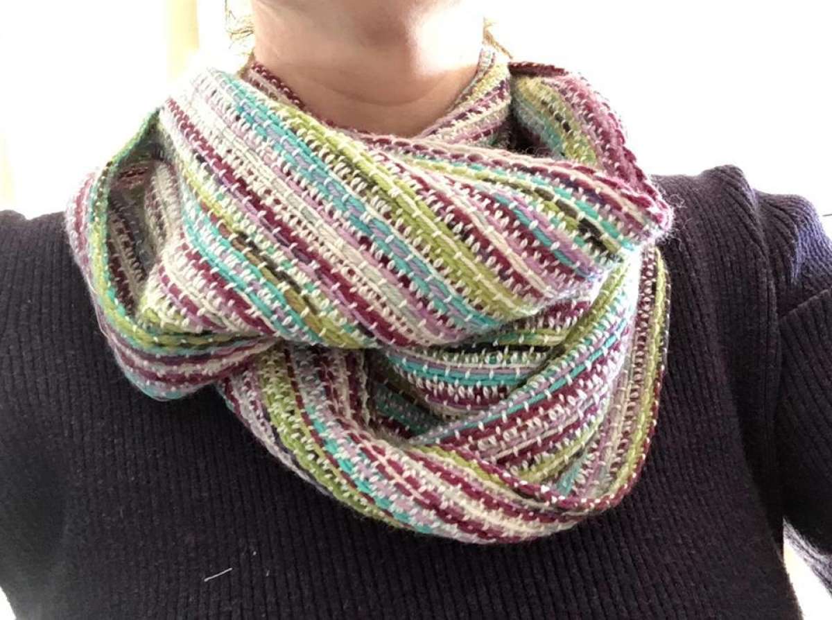 Weave A Sock Yarn Scarf