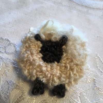 Wooly Sheep Brooch  SOLD OUT